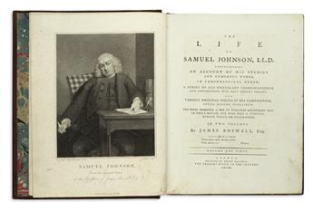 BOSWELL, JAMES. The Life of Samuel Johnson, LL.D.  2 vols.  1791